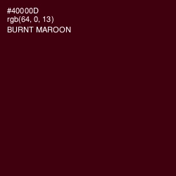 #40000D - Burnt Maroon Color Image